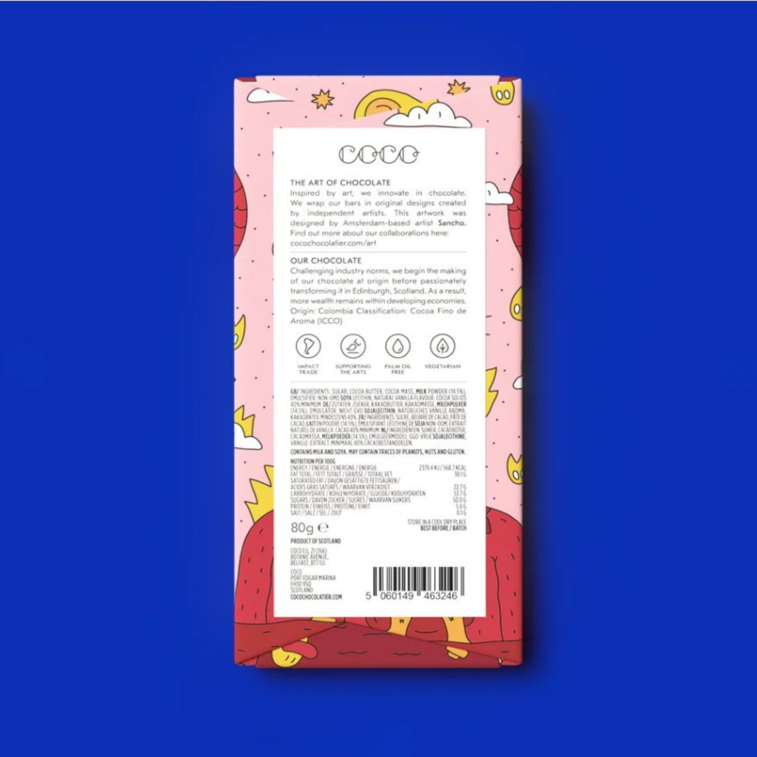 Tableta de chocolate colombiano - Imagen 2