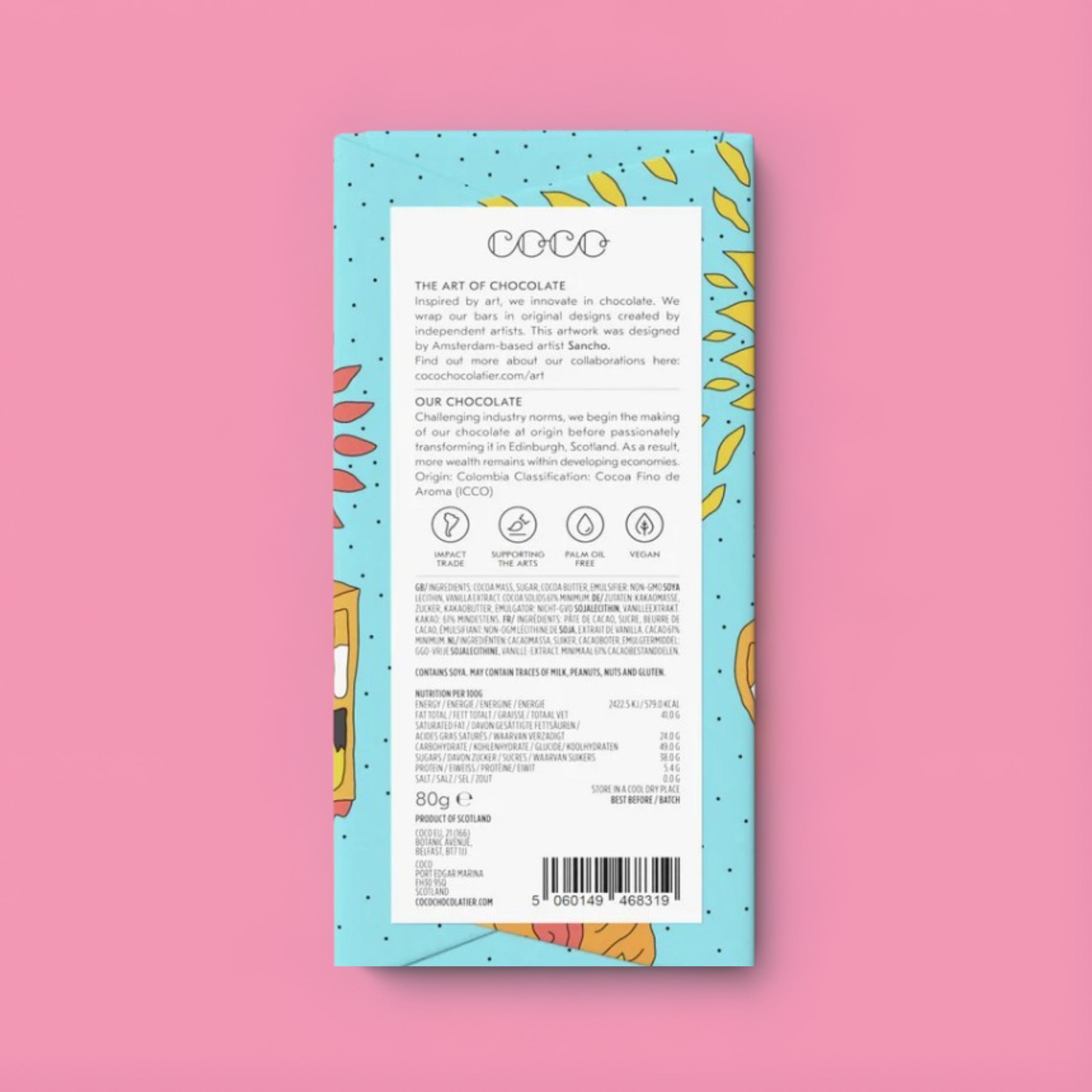Tableta de chocolate colombiano - Imagen 4